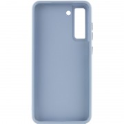 TPU чехол Bonbon Metal Style для Samsung Galaxy S21 FE, Голубой / Mist blue