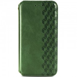 Шкіряний чохол книжка GETMAN Cubic (PU) для Samsung Galaxy S20 FE, Зелений