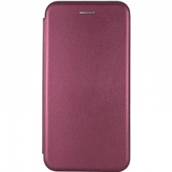 Кожаный чехол (книжка) Classy для Samsung Galaxy S20 FE, Бордовый