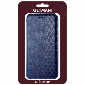 Кожаный чехол книжка GETMAN Cubic (PU) для Samsung Galaxy S20 FE, Синий - Samsung Galaxy S20 FE - изображение 5