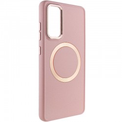TPU чохол Bonbon Metal Style with MagSafe для Samsung Galaxy S20 FE, Рожевий / Light Pink