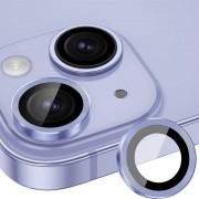 Защитное стекло Metal Classic на камеру (в упак.) для Apple iPhone 15 (6.1") / 15 Plus (6.7"), Голубой / Light Blue