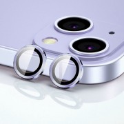 Захисне скло Metal Classic на камеру (в упак.) Apple iPhone 15 (6.1") / 15 Plus (6.7"), Блакитний / Light Blue