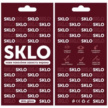 Захисне скло SKLO 3D (full glue) для Realme 11 4G, Чорний - Інші моделі - зображення 3 
