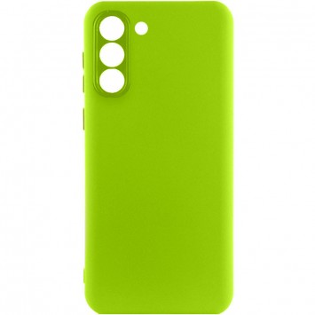Чохол Silicone Cover Lakshmi Full Camera (A) для Samsung Galaxy S21, Салатовий / Neon Green