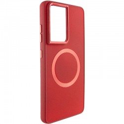 TPU чохол Bonbon Metal Style with MagSafe для Samsung Galaxy S21 Ultra, Червоний / Red
