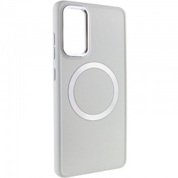 TPU чехол Bonbon Metal Style with MagSafe для Samsung Galaxy S21+, Белый / White