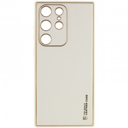 Кожаный чехол Xshield для Samsung Galaxy S21 Ultra, Белый / White