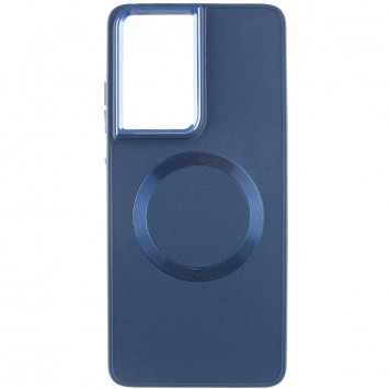 TPU чехол Bonbon Metal Style with MagSafe для Samsung Galaxy S21 Ultra, Синий / Cosmos Blue - Чехлы для Samsung Galaxy S21 Ultra - изображение 1