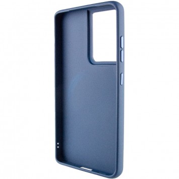 TPU чехол Bonbon Metal Style with MagSafe для Samsung Galaxy S21 Ultra, Синий / Cosmos Blue - Чехлы для Samsung Galaxy S21 Ultra - изображение 2
