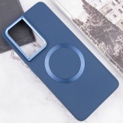 TPU чехол Bonbon Metal Style with MagSafe для Samsung Galaxy S21 Ultra, Синий / Cosmos Blue