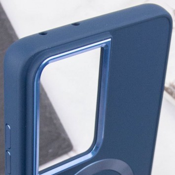 TPU чехол Bonbon Metal Style with MagSafe для Samsung Galaxy S21 Ultra, Синий / Cosmos Blue - Чехлы для Samsung Galaxy S21 Ultra - изображение 4