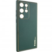 Кожаный чехол Xshield для Samsung Galaxy S21 Ultra, Зеленый / Army Green