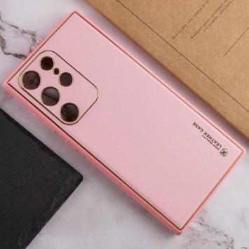 Кожаный чехол Xshield для Samsung Galaxy S21 Ultra, Розовый / Pink - Чехлы для Samsung Galaxy S21 Ultra - изображение 3