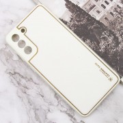 Кожаный чехол Xshield для Samsung Galaxy S21+, Белый / White