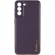 Кожаный чехол Xshield для Samsung Galaxy S21+, Фиолетовый / Dark Purple