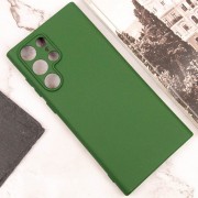 Чехол Silicone Cover Lakshmi Full Camera (A) для Samsung Galaxy S22 Ultra, Зеленый / Dark green