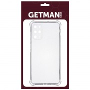 TPU чохол GETMAN Ease logo посилені кути для Samsung Galaxy S22+, Безбарвний (прозорий)