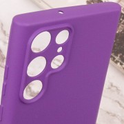 Чехол Silicone Cover Lakshmi Full Camera (A) для Samsung Galaxy S22 Ultra, Фиолетовый / Purple