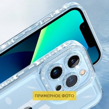 Чохол TPU Starfall Clear для Samsung Galaxy S22 Ultra, Синій - Samsung Galaxy S22 Ultra - зображення 3 