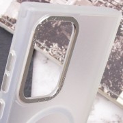 Чохол TPU Lyon frosted with MagSafe для Samsung Galaxy S22 Ultra, White