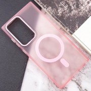 Чехол TPU Lyon frosted with MagSafe для Samsung Galaxy S22 Ultra, Pink