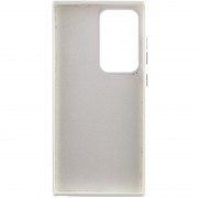 Кожаный чехол Bonbon Leather Metal Style для Samsung Galaxy S22 Ultra, Белый / White