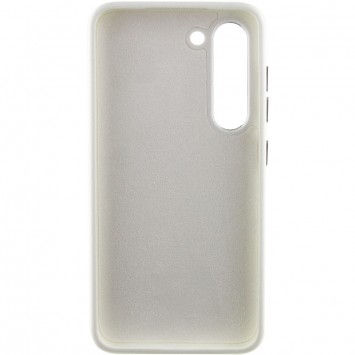 Кожаный чехол Bonbon Leather Metal Style для Samsung Galaxy S22+, Белый / White - Samsung Galaxy S22 Plus - изображение 2