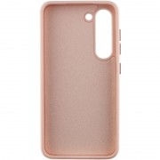 Кожаный чехол Bonbon Leather Metal Style для Samsung Galaxy S22+, Розовый / Light pink