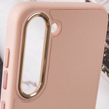 Кожаный чехол Bonbon Leather Metal Style для Samsung Galaxy S22+, Розовый / Light pink - Samsung Galaxy S22 Plus - изображение 4