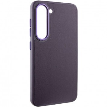 Кожаный чехол Bonbon Leather Metal Style для Samsung Galaxy S22+, Фиолетовый / Dark Purple - Samsung Galaxy S22 Plus - изображение 1
