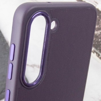 Шкіряний чохол Bonbon Leather Metal Style для Samsung Galaxy S22+, Фіолетовий / Dark Purple - Samsung Galaxy S22 Plus - зображення 4 