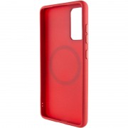 TPU чохол Bonbon Metal Style with MagSafe для Samsung Galaxy S22, Червоний / Red