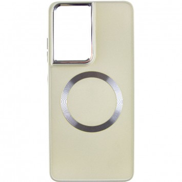 TPU чехол Bonbon Metal Style with MagSafe для Samsung Galaxy S22 Ultra, Белый / White - Samsung Galaxy S22 Ultra - изображение 1