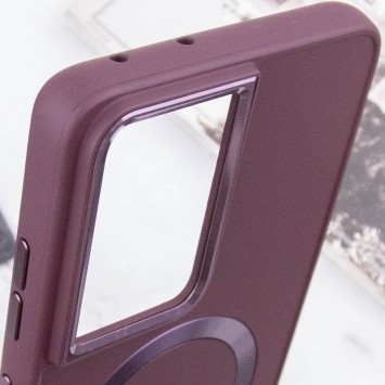 TPU чохол Bonbon Metal Style with MagSafe для Samsung Galaxy S22 Ultra, Бордовий / Plum - Samsung Galaxy S22 Ultra - зображення 4 