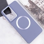TPU чехол Bonbon Metal Style with MagSafe для Samsung Galaxy S22 Ultra, Серый / Lavender