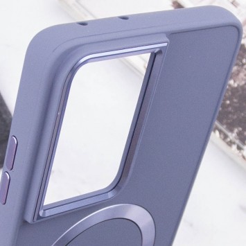 TPU чехол Bonbon Metal Style with MagSafe для Samsung Galaxy S22 Ultra, Серый / Lavender - Samsung Galaxy S22 Ultra - изображение 4