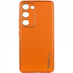 Кожаный чехол Xshield для Samsung Galaxy S23, Оранжевый / Apricot