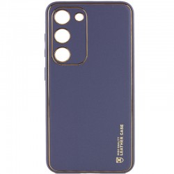 Кожаный чехол Xshield для Samsung Galaxy S23, Серый / Lavender Gray