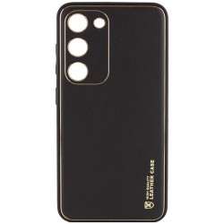 Кожаный чехол Xshield для Samsung Galaxy S23, Черный / Black
