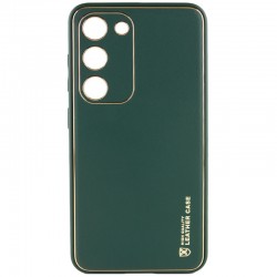 Кожаный чехол Xshield для Samsung Galaxy S23, Зеленый / Army Green