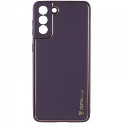 Кожаный чехол Xshield для Samsung Galaxy S23 FE, Фиолетовый / Dark Purple