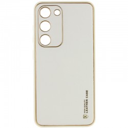 Кожаный чехол Xshield для Samsung Galaxy S23 FE, Белый / White