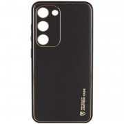 Кожаный чехол Xshield для Samsung Galaxy S23 FE, Черный / Black