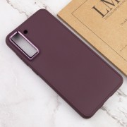 TPU чохол Bonbon Metal Style для Samsung Galaxy S23, Бордовий / Plum