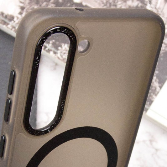 Чехол TPU Lyon frosted with MagSafe для Samsung Galaxy S23, Black - изображение 5