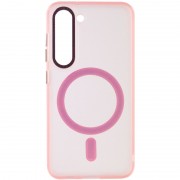 Чохол TPU Lyon frosted with MagSafe для Samsung Galaxy S23, Pink