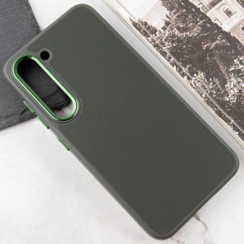 Кожаный чехол Bonbon Leather Metal Style для Samsung Galaxy S23, Зеленый / Army green - Samsung - изображение 3