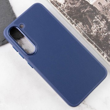 Кожаный чехол Bonbon Leather Metal Style для Samsung Galaxy S23, Синий / Navy blue - Samsung - изображение 3