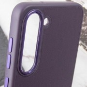 Кожаный чехол Bonbon Leather Metal Style для Samsung Galaxy S23, Фиолетовый / Dark Purple
